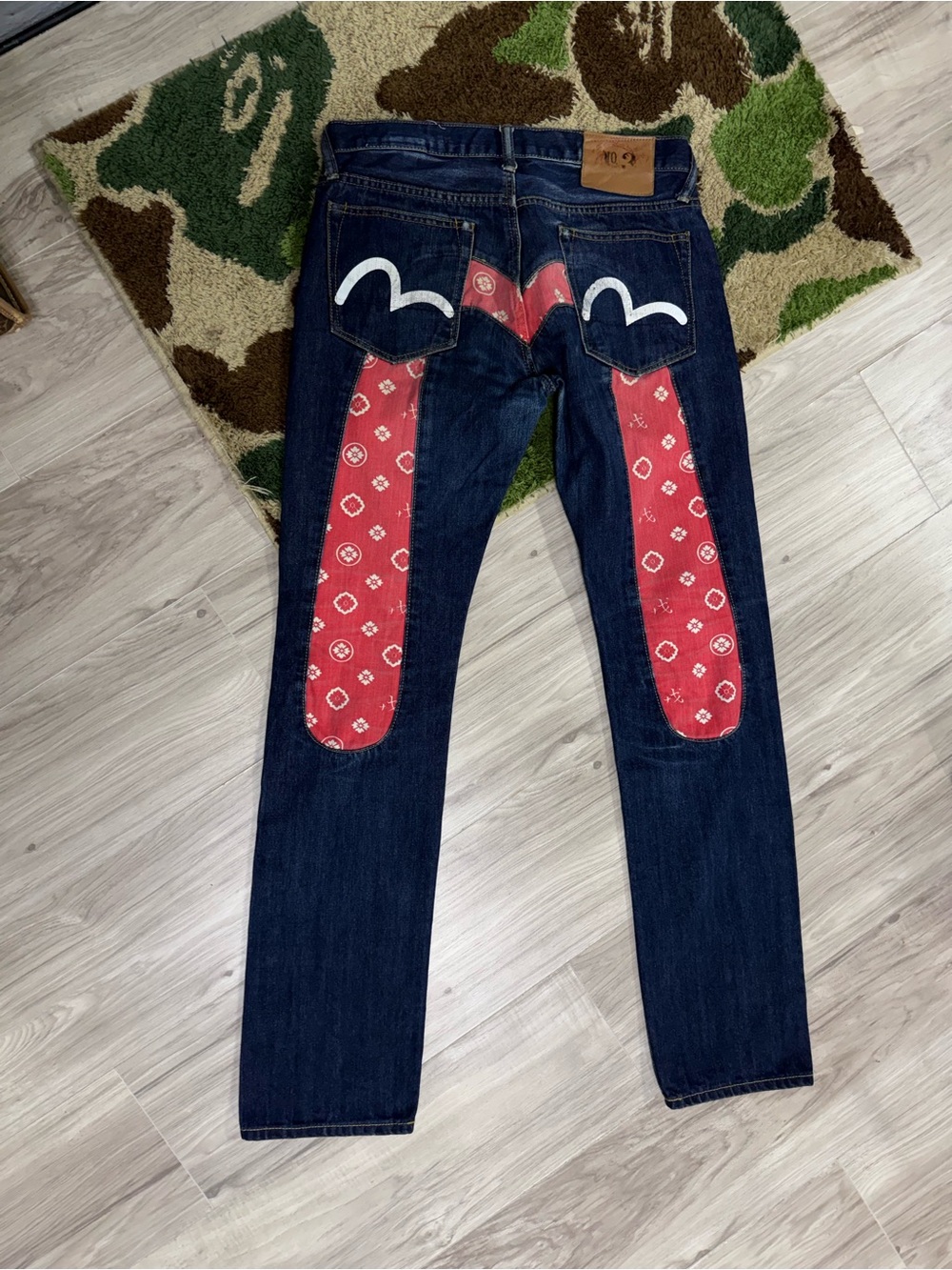 Evisu Logo Denim Jeans Y2K Japanese Pants Men’s Size 33